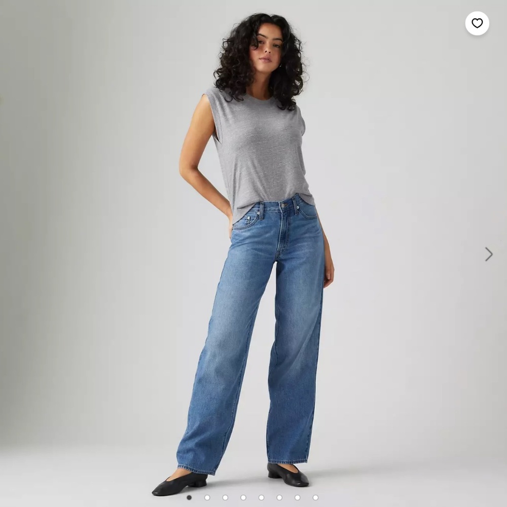 LEVIS Baggy Dad Linen+ Denim Lightweight Women's Jeans